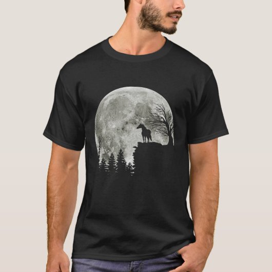 Pferdestand auf dem Berg, unheimlich Halloween-Mon T-Shirt (Vorderseite)