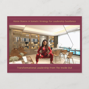 Pferdestanz für Exzellenz in Führungspositionen üb Ankündigungspostkarte