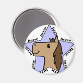 PferdeStar Magnet (Vorderseite/Rückseite)