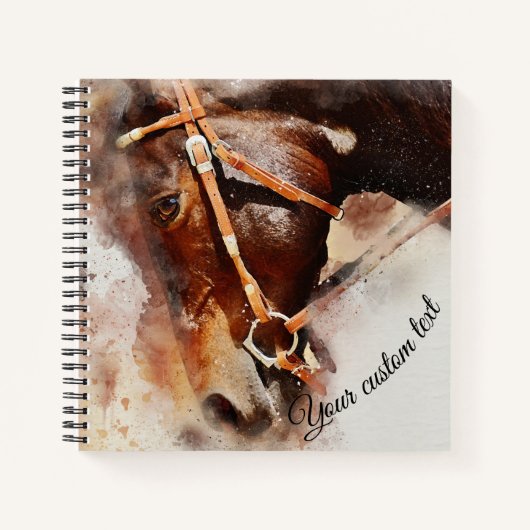 Pferdestation Notizbuch (Vorderseite)