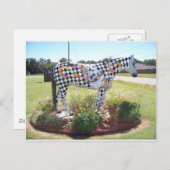 Pferdestatue Postkarte (Vorne/Hinten)