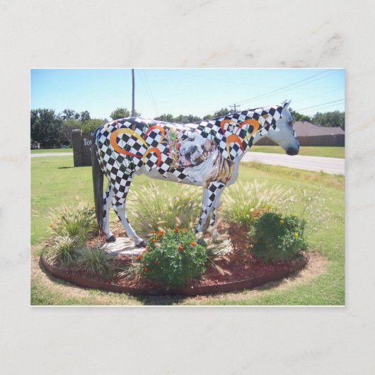 Pferdestatue Postkarte (Vorderseite)