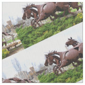 Pferdestatuen Stoff (Nahaufnahme)