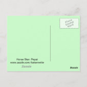 Pferdesternkarte Postkarte (Rückseite)