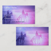 Pferdestrand-Weg-Visitenkarte Visitenkarte (Vorne/Hinten)