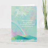 Pferdesympathie-Karte, Pferdekondolenzkarte Karte (Vorderseite)