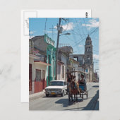 Pferdetaxi Postkarte (Vorne/Hinten)