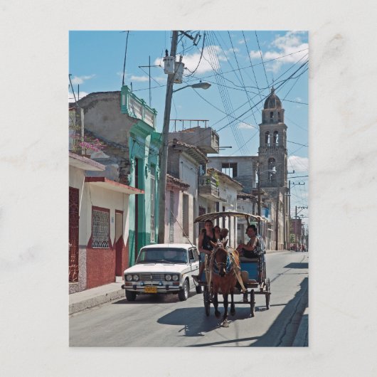 Pferdetaxi Postkarte (Vorderseite)