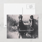 Pferdeteam #Pferde #amish Postkarte (Vorne/Hinten)