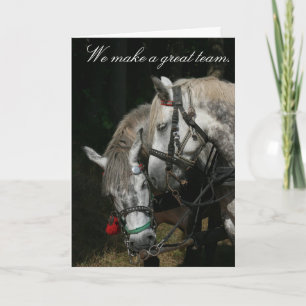 Pferdeteam "Wir machen ein tolles Team" Karte