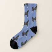 Pferdethema American Saddlebred Horse Socken (Links - Außen)