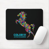 Pferdetherapie Autismus-Bewusstsein Pferd Geschenk Mousepad (Mit Mouse)