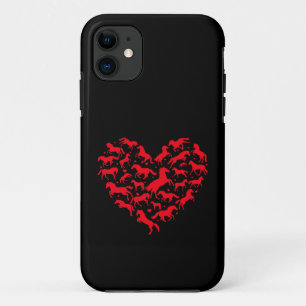 Pferdetier Lover Gewittertes Herzpferd Case-Mate iPhone Hülle
