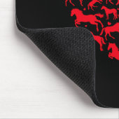 Pferdetier Lover Gewittertes Herzpferd Mousepad (Ecke)
