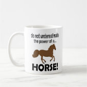 Pferdetier Niedlich Funny Horse Kaffeetasse (Links)