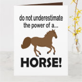 Pferdetier Niedlich Funny Horse Karte (Gelbe Blume)