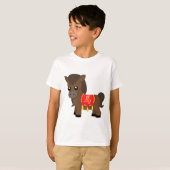 Pferdetragender Sattel T-Shirt (Vorne ganz)