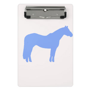Pferdetrainer-Geschäft Blau Einfach und Modern Mini Klemmbrett