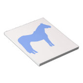 Pferdetrainer-Geschäft Blau Einfach und Modern Notizblock (angewinkelt)