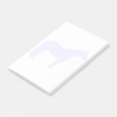 Pferdetrainer-Geschäft Blau Einfach und Modern Post-it Klebezettel (angewinkelt)