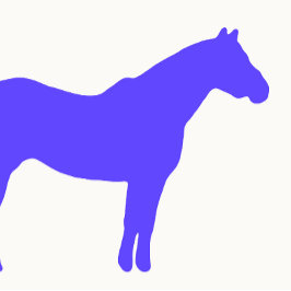 Pferdetrainer-Geschäft Blau Einfach und Modern Visitenkarte