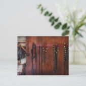 Pferdetrainer - Jingle Bells Postkarte (Stehend Vorderseite)