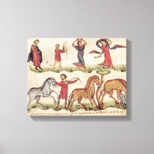 Pferdetrainer Leinwanddruck