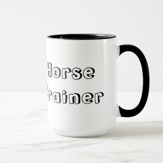 Pferdetrainer-Logo-Tasse Tasse (Rechts)