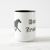 Pferdetrainer-Logo-Tasse Tasse (Zentrum)