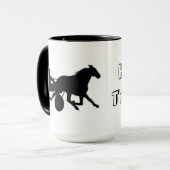 Pferdetrainer-Logo-Tasse Tasse (Vorderseite Links)