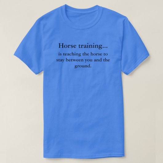 Pferdetraining gegen Horsemanship T-Shirt (Design vorne)