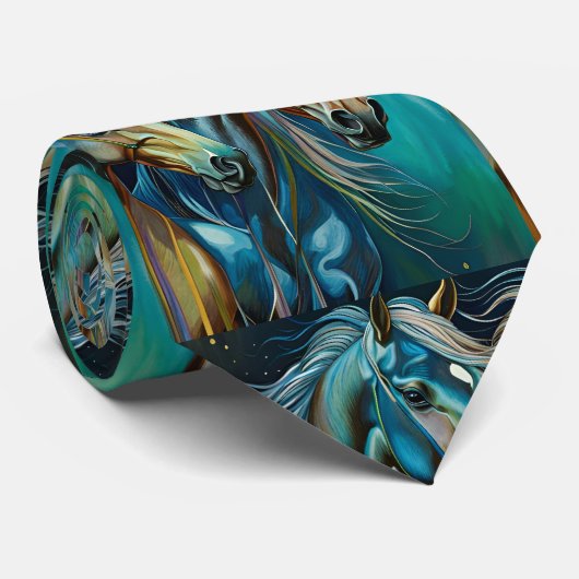 Pferdetrio Krawatte (Gerollt)