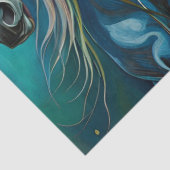 Pferdetrio Seidenpapier (Detail)