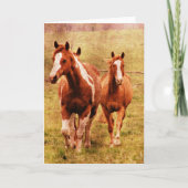 Pferdetrotten Karte (Vorderseite)