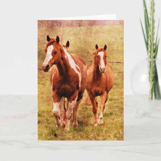 Pferdetrotten Karte (Vorderseite)