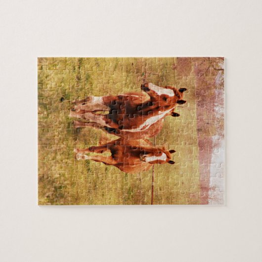 Pferdetrotten Puzzle (Horizontal)