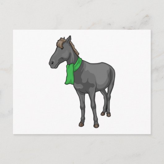 Pferdetuch Postkarte (Vorderseite)