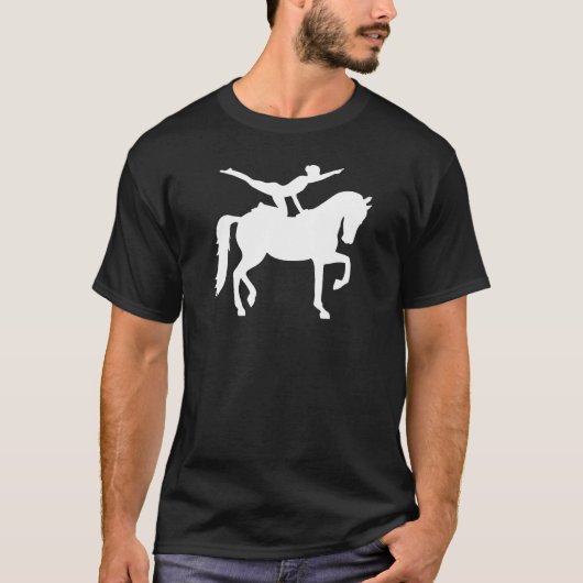 Pferdeturnendes Mädchen T-Shirt (Vorderseite)