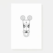 Pferdeunterschrift Post-it Klebezettel (Vorderseite)