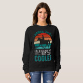 PferdeVater wie ein regelmäßiger Vater, aber Coole Sweatshirt (Vorne ganz)