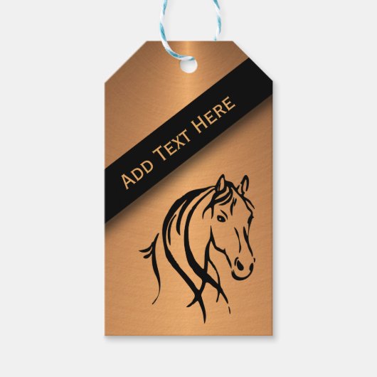 Pferdeveranstaltung Geschenkanhänger (Vorderseite)