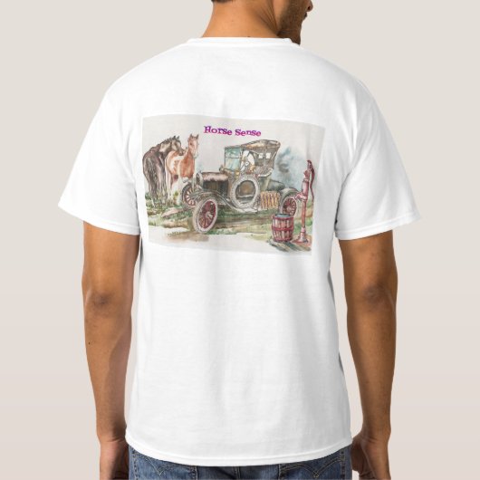 Pferdeverstand T-Shirt (Rückseite)