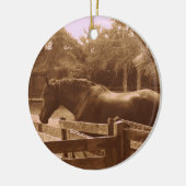 Pferdeverzierung Keramik Ornament (Links)