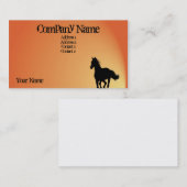 PferdeVisitenkarte Visitenkarte (Vorne/Hinten)