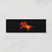 PferdeVisitenkarten Mini Visitenkarte (Rückseite)