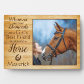 Pferdewächter-Foto Fotoplatte (Vorderseite)