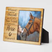 Pferdewächter-Foto Fotoplatte (Seite)