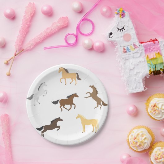 Pferdewächter Reitschiff Elegant 1. Geburtstag Pappteller (Party)