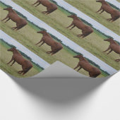 Pferdewackelpapier Geschenkpapier (Ecke)