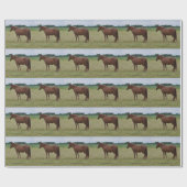 Pferdewackelpapier Geschenkpapier (Flach)